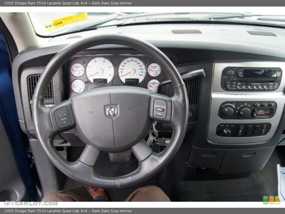 Dark Slate Gray Interior Dashboard for the 2005 Dodge Ram 3500 Laramie Quad Cab 4x4 #49014920