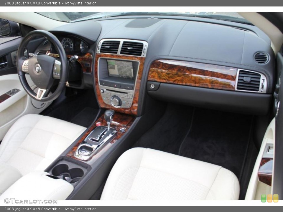 Ivory/Slate Interior Dashboard for the 2008 Jaguar XK XK8 Convertible #49019165