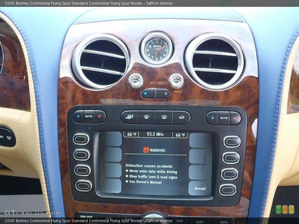 Saffron Interior Controls for the 2006 Bentley Continental Flying Spur  #49019780