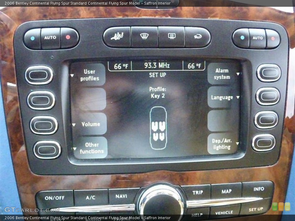 Saffron Interior Controls for the 2006 Bentley Continental Flying Spur  #49020884