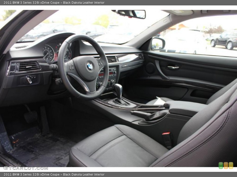 Black Dakota Leather Interior Photo for the 2011 BMW 3 Series 328i xDrive Coupe #49022951