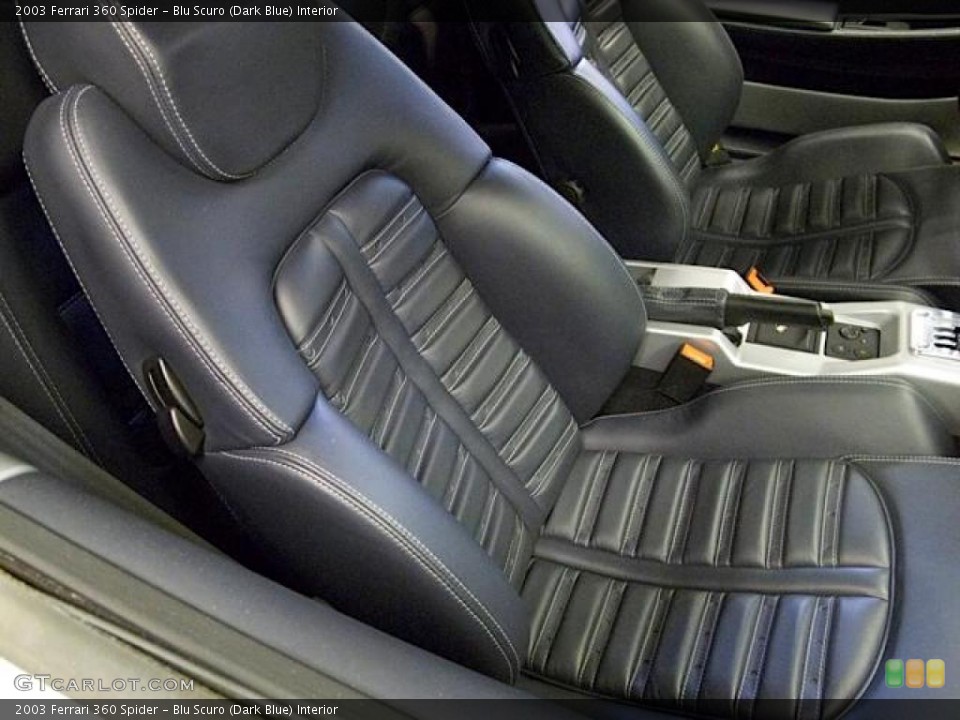 Blu Scuro (Dark Blue) Interior Photo for the 2003 Ferrari 360 Spider #49023524