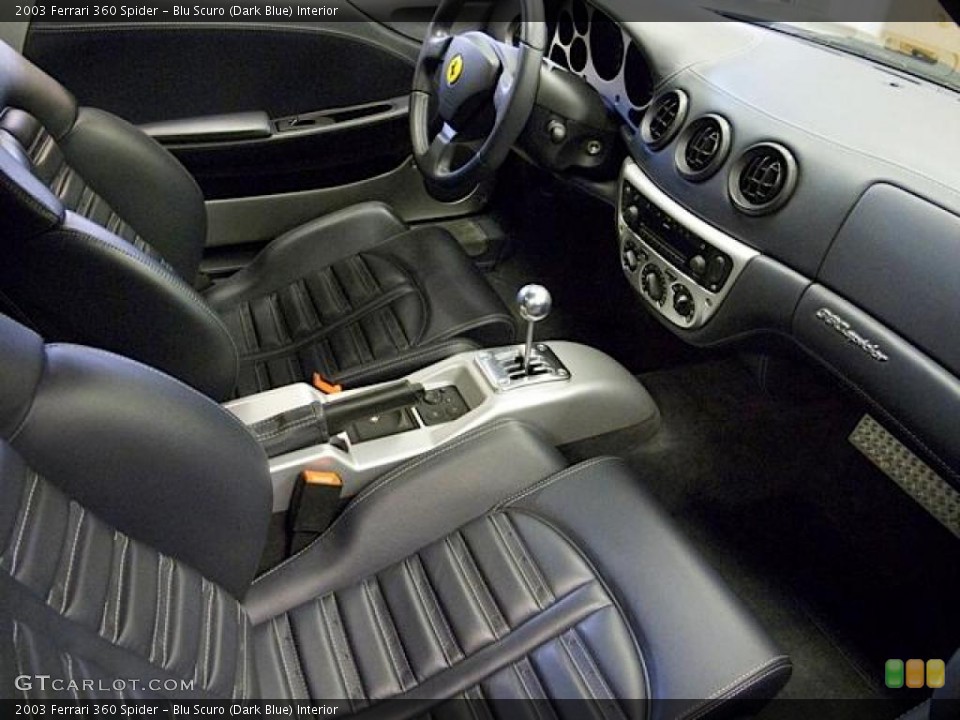 Blu Scuro (Dark Blue) Interior Photo for the 2003 Ferrari 360 Spider #49023539