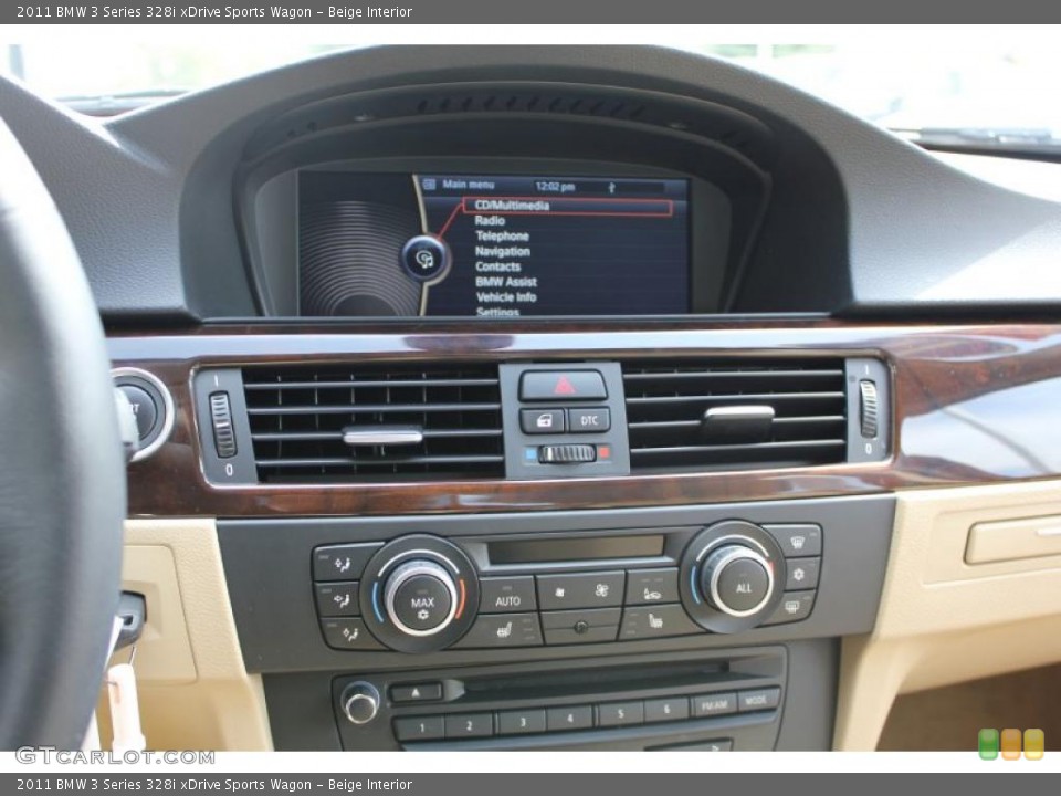 Beige Interior Controls for the 2011 BMW 3 Series 328i xDrive Sports Wagon #49026792