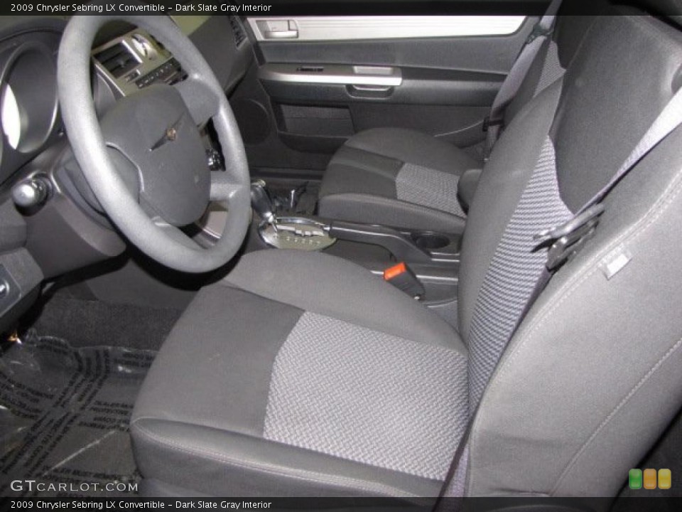Dark Slate Gray Interior Photo for the 2009 Chrysler Sebring LX Convertible #49028469