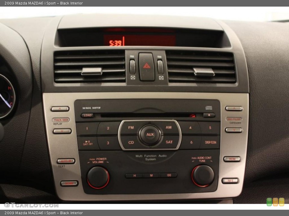 Black Interior Controls for the 2009 Mazda MAZDA6 i Sport #49029429