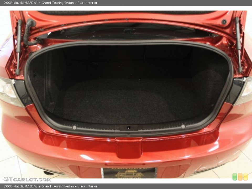 Black Interior Trunk for the 2008 Mazda MAZDA3 s Grand Touring Sedan #49030161