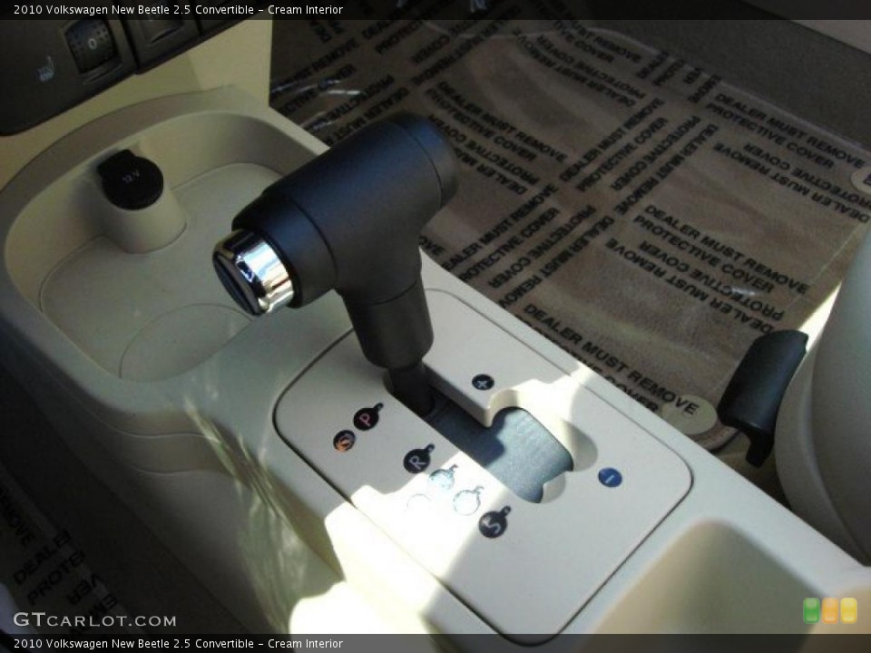 Cream Interior Transmission for the 2010 Volkswagen New Beetle 2.5 Convertible #49030575