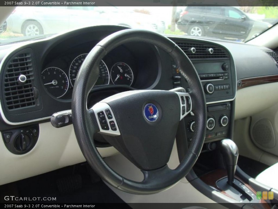 Parchment Interior Steering Wheel for the 2007 Saab 9-3 2.0T Convertible #49032735
