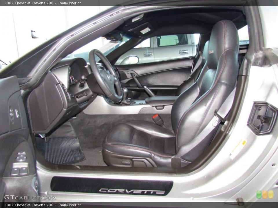 Ebony Interior Photo for the 2007 Chevrolet Corvette Z06 #49034868