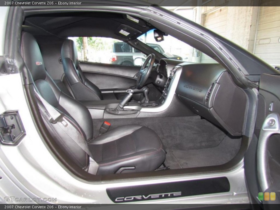 Ebony Interior Photo for the 2007 Chevrolet Corvette Z06 #49034880