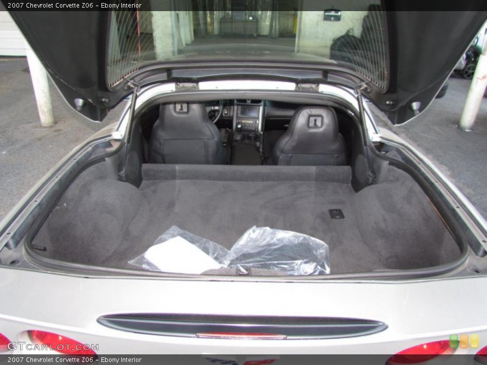 Ebony Interior Trunk for the 2007 Chevrolet Corvette Z06 #49035021