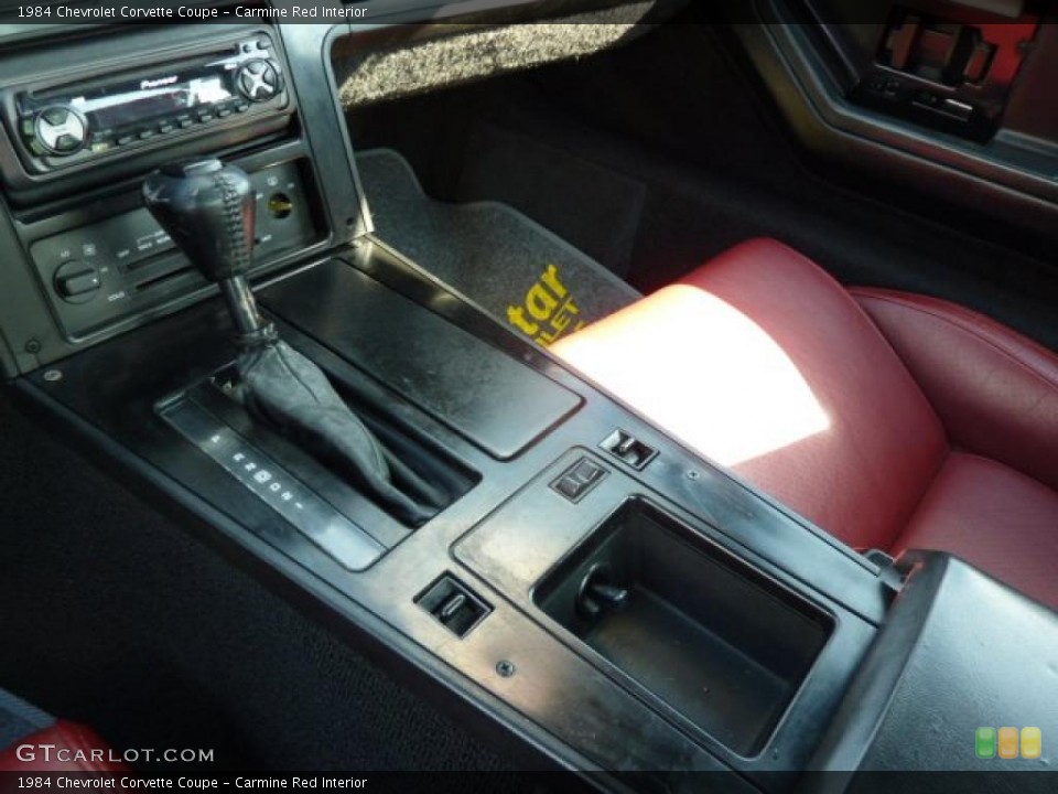 Carmine Red Interior Transmission for the 1984 Chevrolet Corvette Coupe #49035804