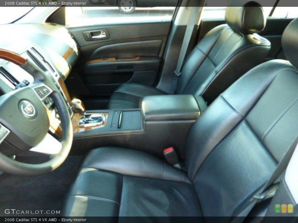 Ebony Interior Photo for the 2008 Cadillac STS 4 V6 AWD #49035912