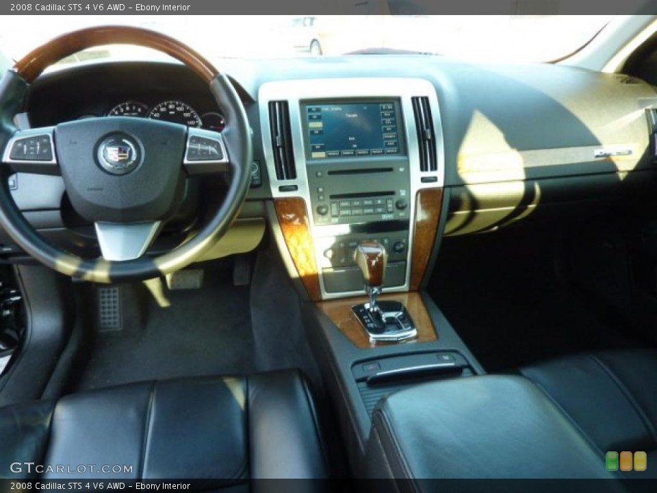 Ebony Interior Dashboard for the 2008 Cadillac STS 4 V6 AWD #49035923