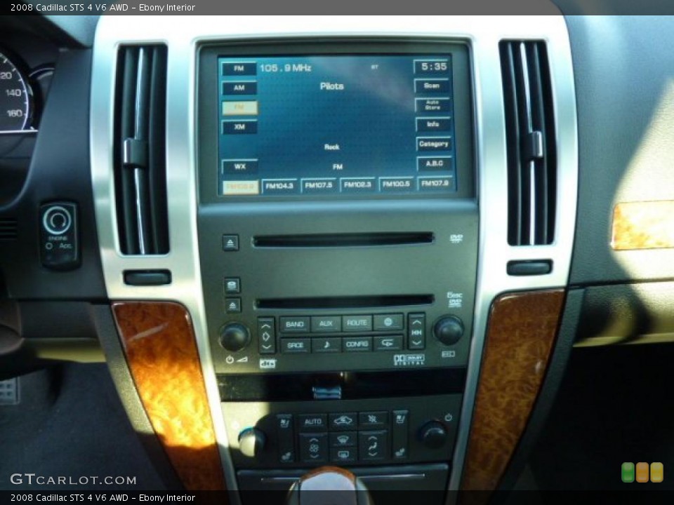 Ebony Interior Controls for the 2008 Cadillac STS 4 V6 AWD #49036053