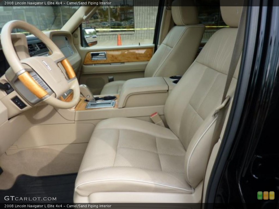 Camel/Sand Piping Interior Photo for the 2008 Lincoln Navigator L Elite 4x4 #49037667