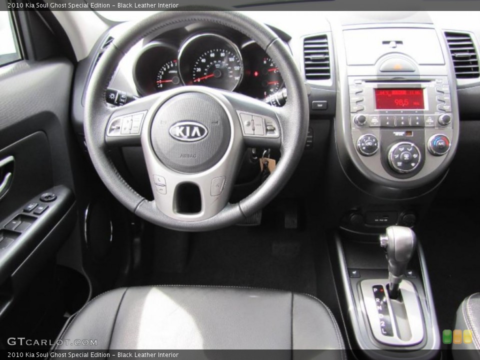 Black Leather Interior Dashboard for the 2010 Kia Soul Ghost Special Edition #49039827