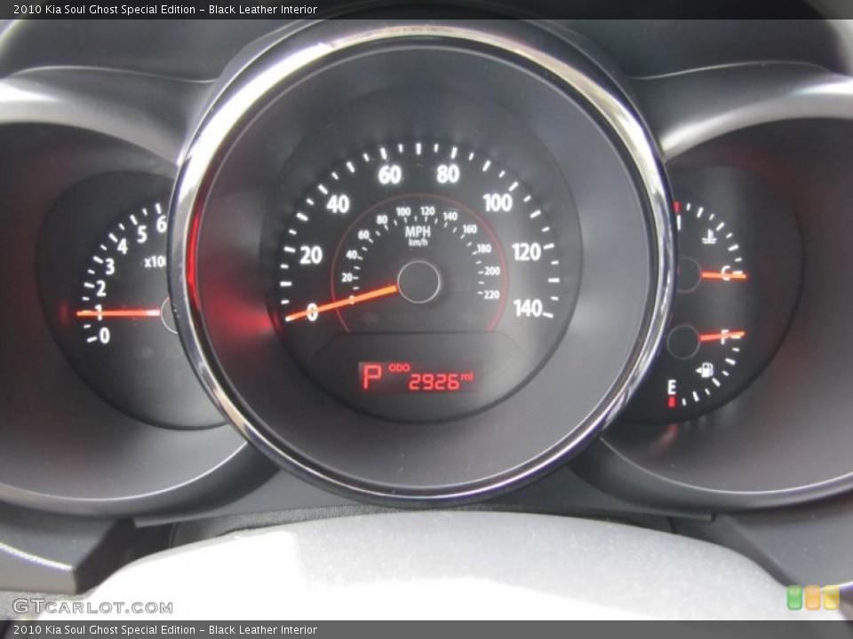 Black Leather Interior Gauges for the 2010 Kia Soul Ghost Special Edition #49039836