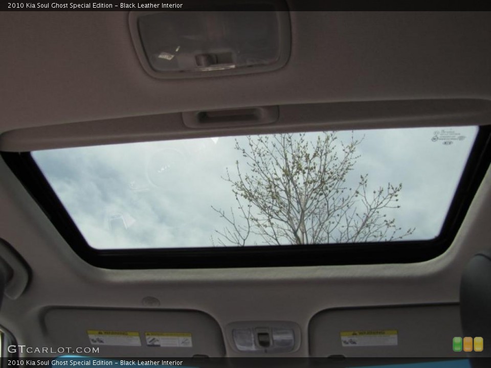 Black Leather Interior Sunroof for the 2010 Kia Soul Ghost Special Edition #49039989