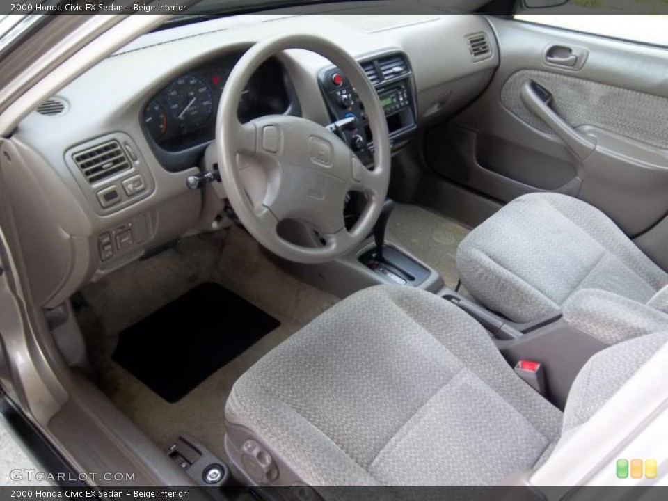 Beige Interior Photo for the 2000 Honda Civic EX Sedan #49041024