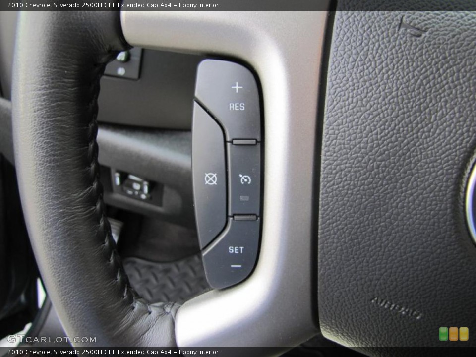 Ebony Interior Controls for the 2010 Chevrolet Silverado 2500HD LT Extended Cab 4x4 #49041324