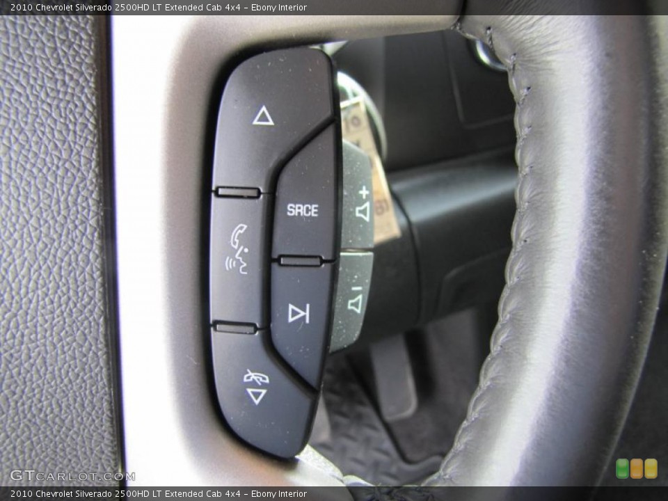 Ebony Interior Controls for the 2010 Chevrolet Silverado 2500HD LT Extended Cab 4x4 #49041330