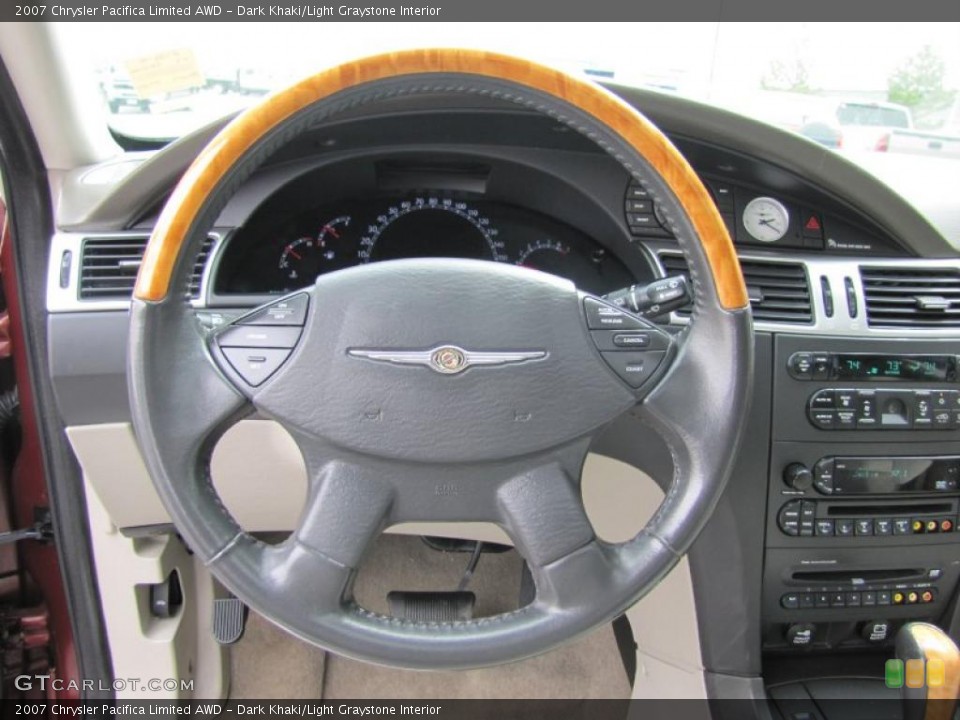 Dark Khaki/Light Graystone Interior Steering Wheel for the 2007 Chrysler Pacifica Limited AWD #49041669