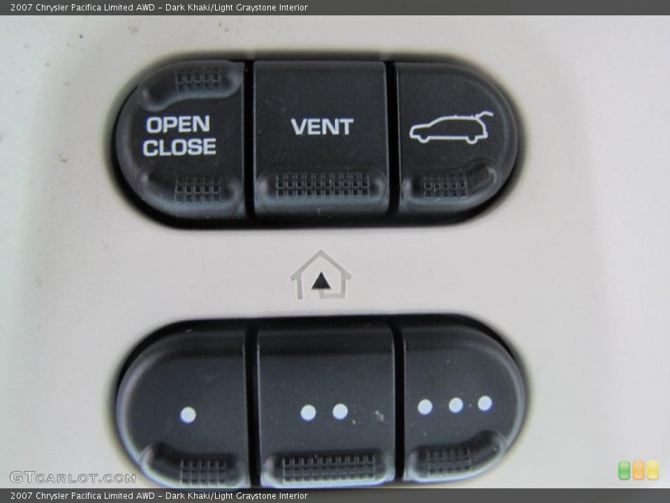 Dark Khaki/Light Graystone Interior Controls for the 2007 Chrysler Pacifica Limited AWD #49041801
