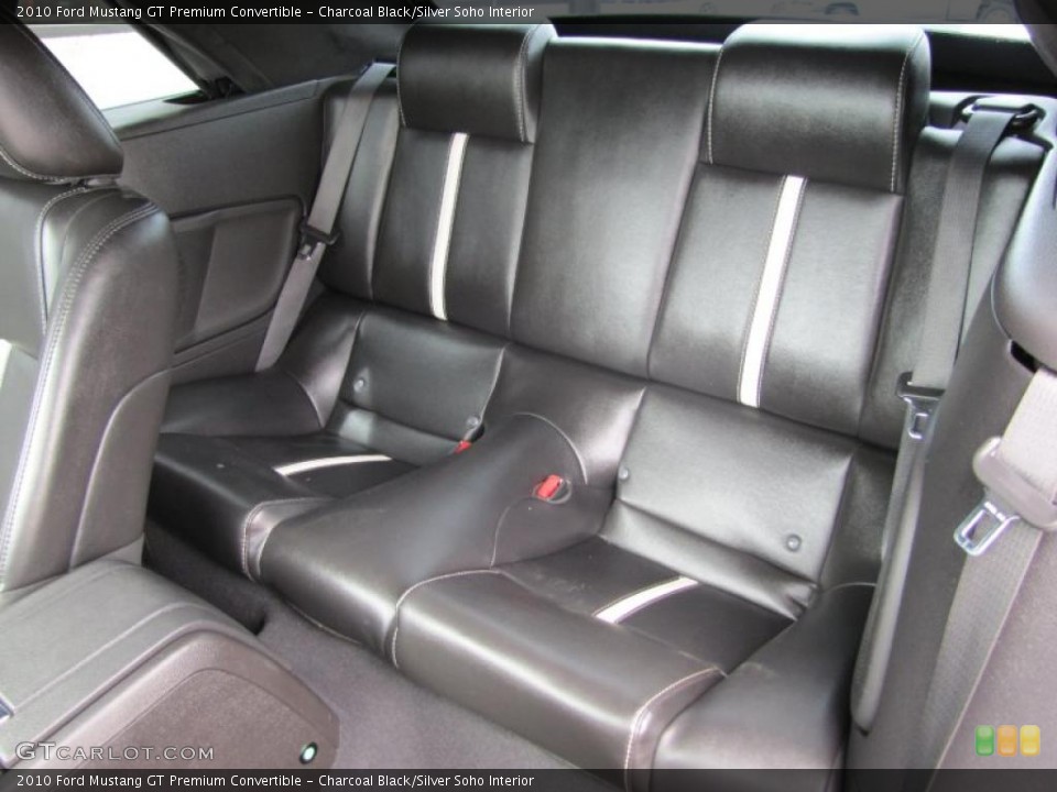 Charcoal Black/Silver Soho 2010 Ford Mustang Interiors