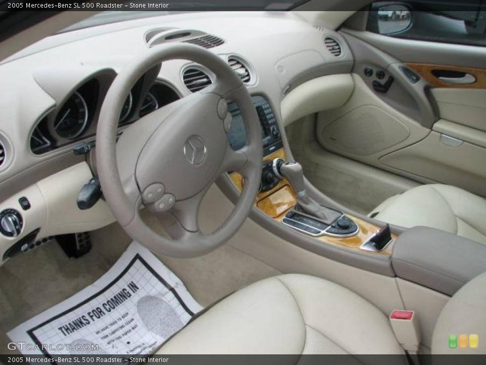 Stone Interior Prime Interior for the 2005 Mercedes-Benz SL 500 Roadster #49044451