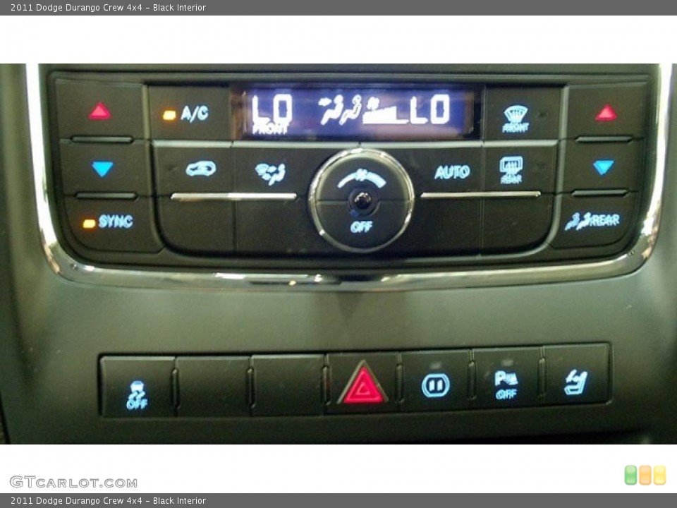 Black Interior Controls for the 2011 Dodge Durango Crew 4x4 #49046895