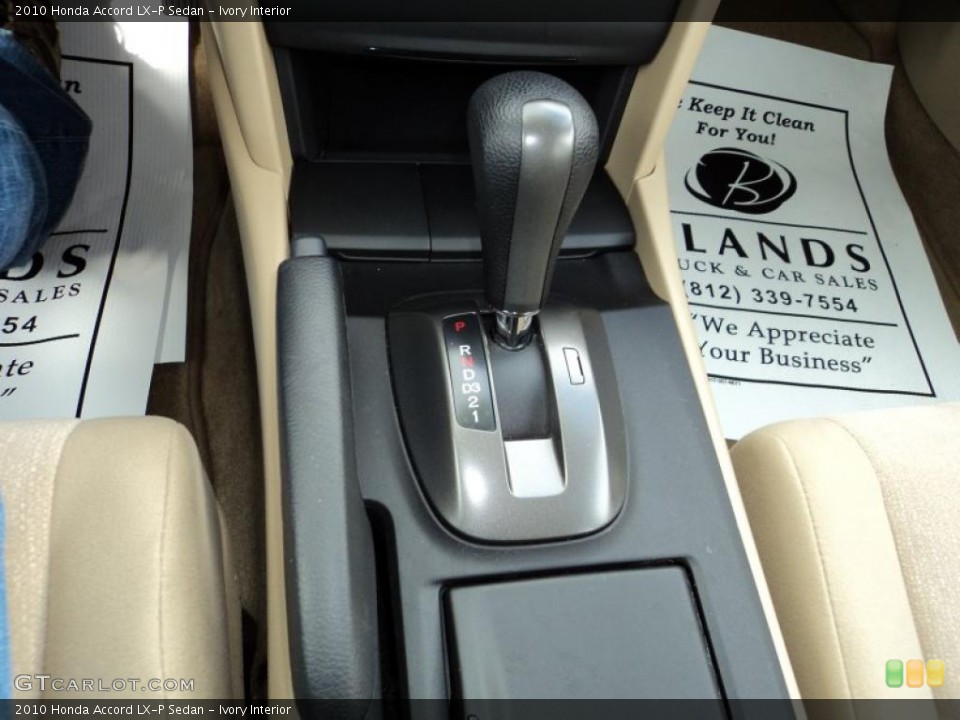 Ivory Interior Transmission for the 2010 Honda Accord LX-P Sedan #49047198