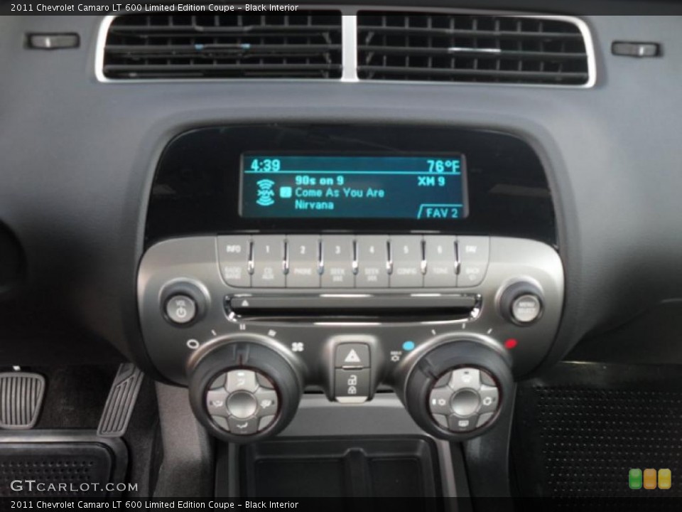 Black Interior Controls for the 2011 Chevrolet Camaro LT 600 Limited Edition Coupe #49049325