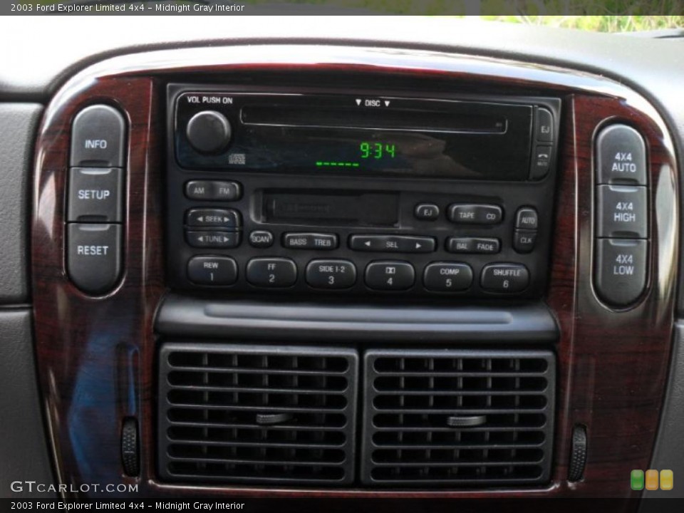 Midnight Gray Interior Controls for the 2003 Ford Explorer Limited 4x4 #49050129