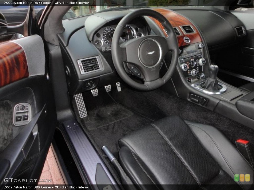 Obsidian Black 2009 Aston Martin DB9 Interiors