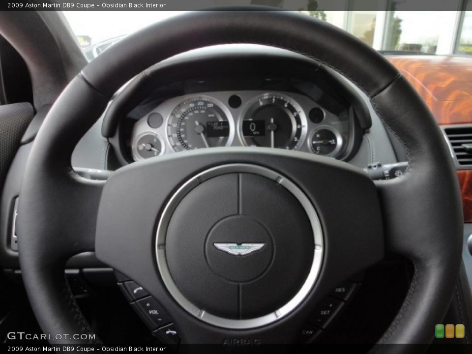 Obsidian Black Interior Steering Wheel for the 2009 Aston Martin DB9 Coupe #49051893