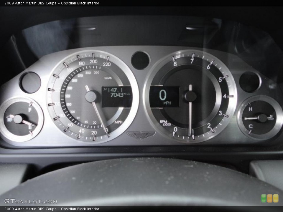 Obsidian Black Interior Gauges for the 2009 Aston Martin DB9 Coupe #49051985