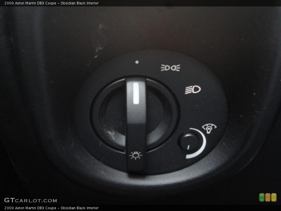Obsidian Black Interior Controls for the 2009 Aston Martin DB9 Coupe #49052036
