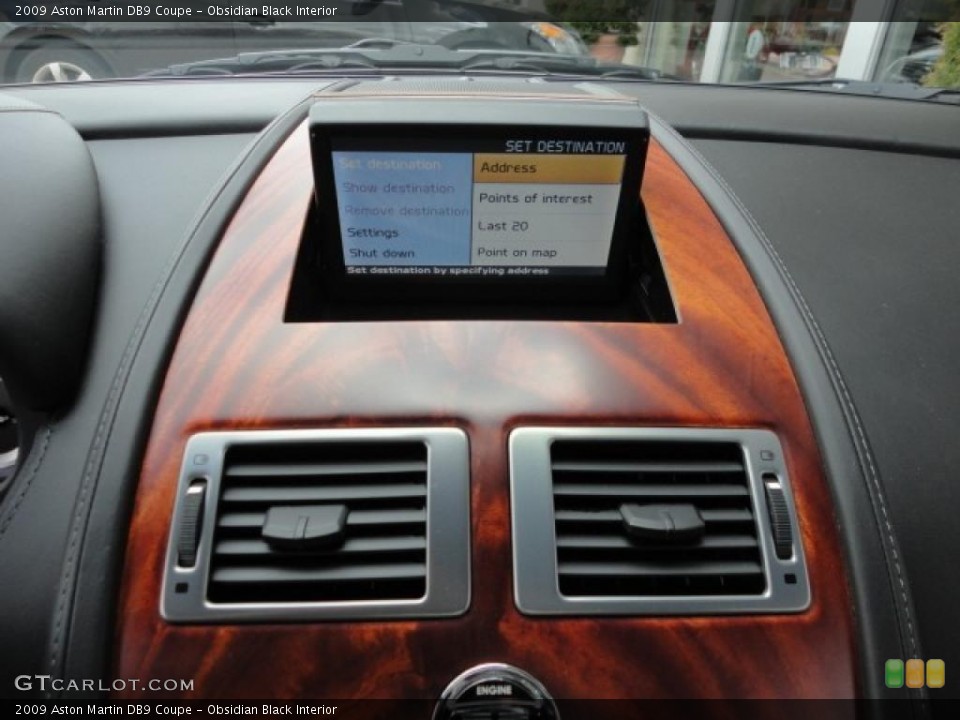Obsidian Black Interior Navigation for the 2009 Aston Martin DB9 Coupe #49052084