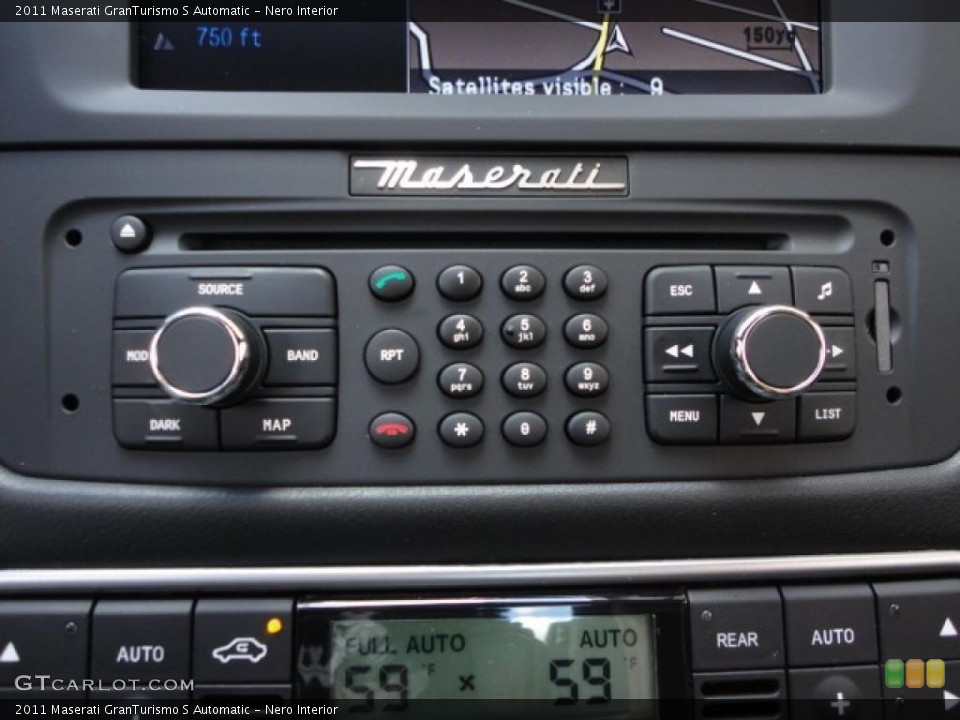 Nero Interior Controls for the 2011 Maserati GranTurismo S Automatic #49053104