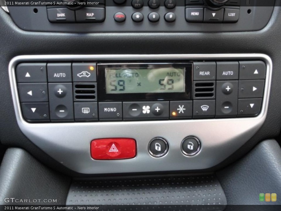 Nero Interior Controls for the 2011 Maserati GranTurismo S Automatic #49053119