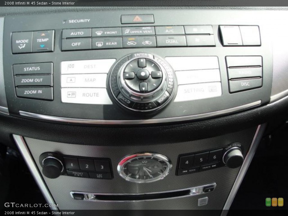 Stone Interior Controls for the 2008 Infiniti M 45 Sedan #49055294