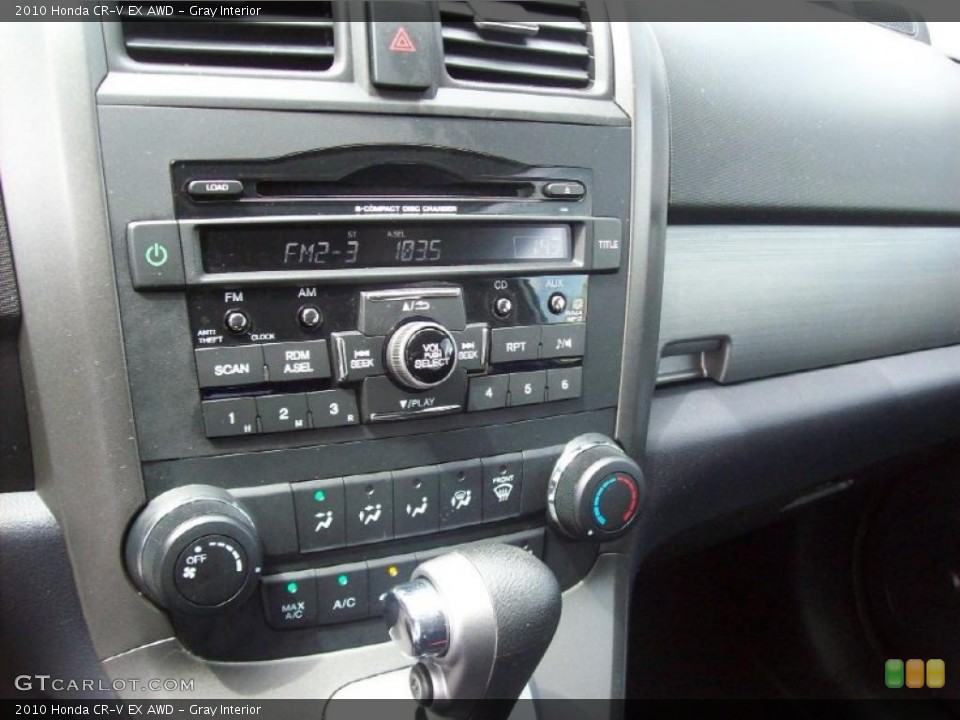 Gray Interior Controls for the 2010 Honda CR-V EX AWD #49055345