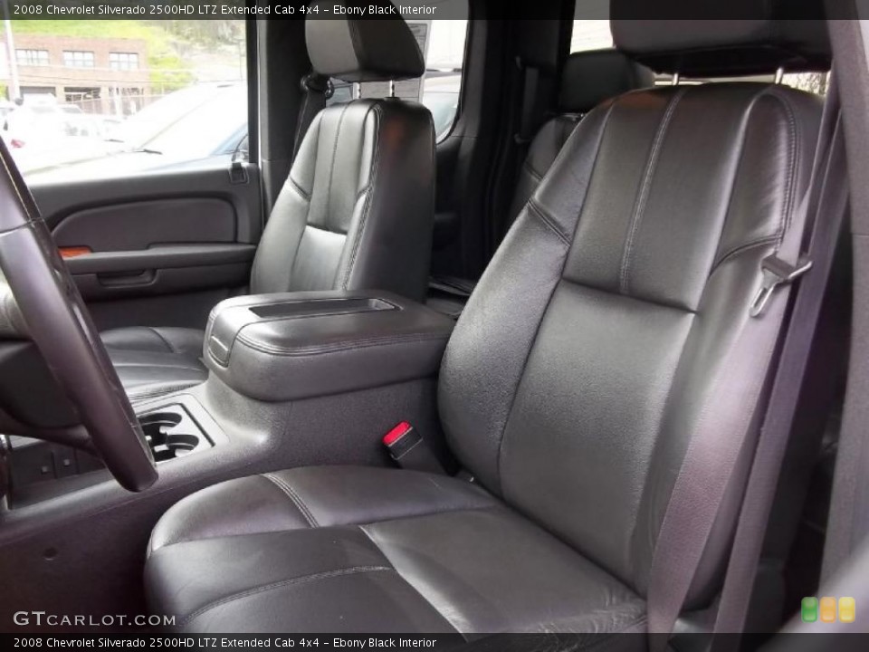 Ebony Black Interior Photo for the 2008 Chevrolet Silverado 2500HD LTZ Extended Cab 4x4 #49055421