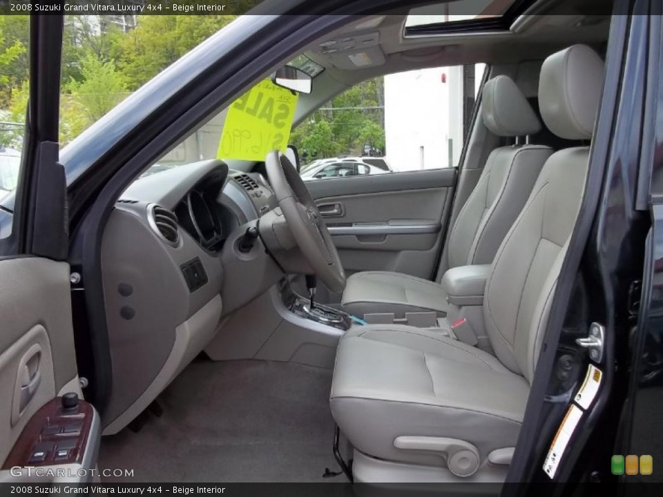 Beige Interior Photo for the 2008 Suzuki Grand Vitara Luxury 4x4 #49055766