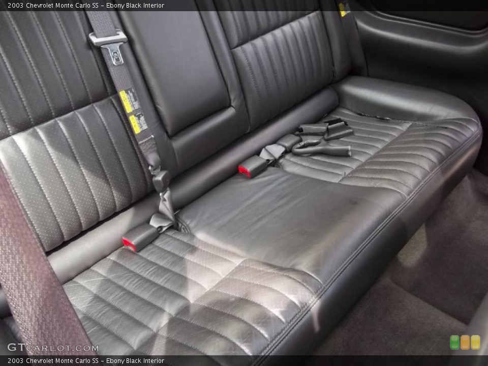 Ebony Black Interior Photo for the 2003 Chevrolet Monte Carlo SS #49056158