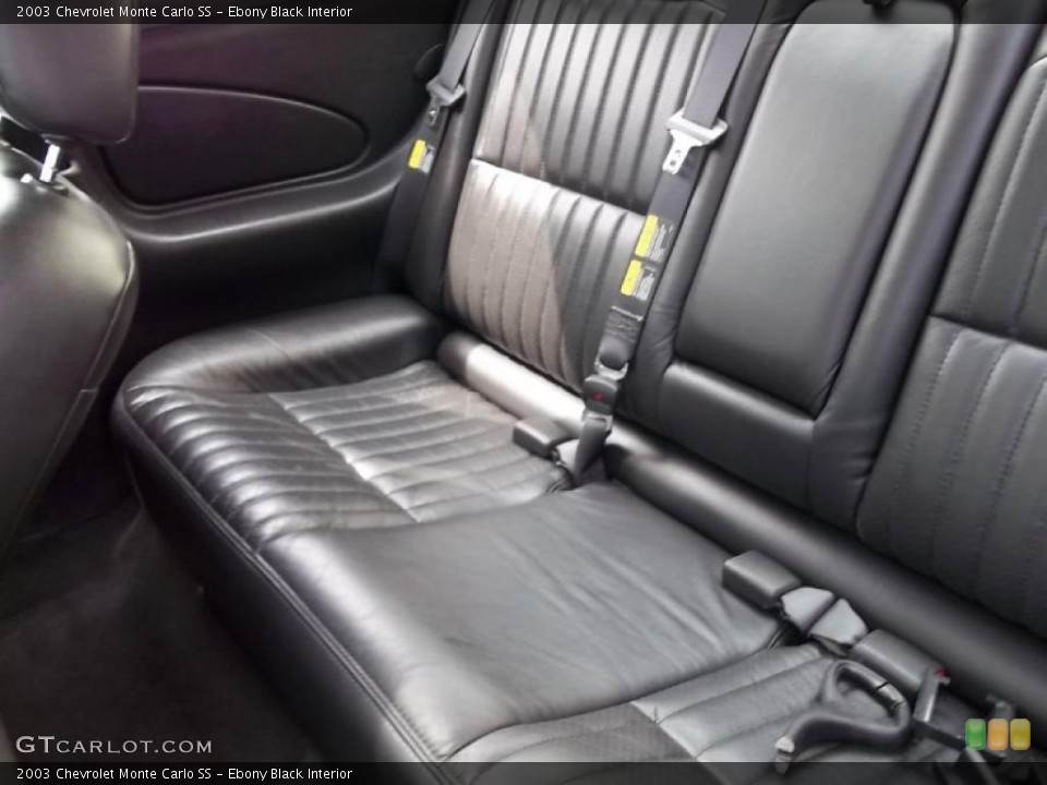 Ebony Black Interior Photo for the 2003 Chevrolet Monte Carlo SS #49056173