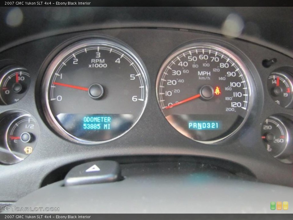 Ebony Black Interior Gauges for the 2007 GMC Yukon SLT 4x4 #49058246