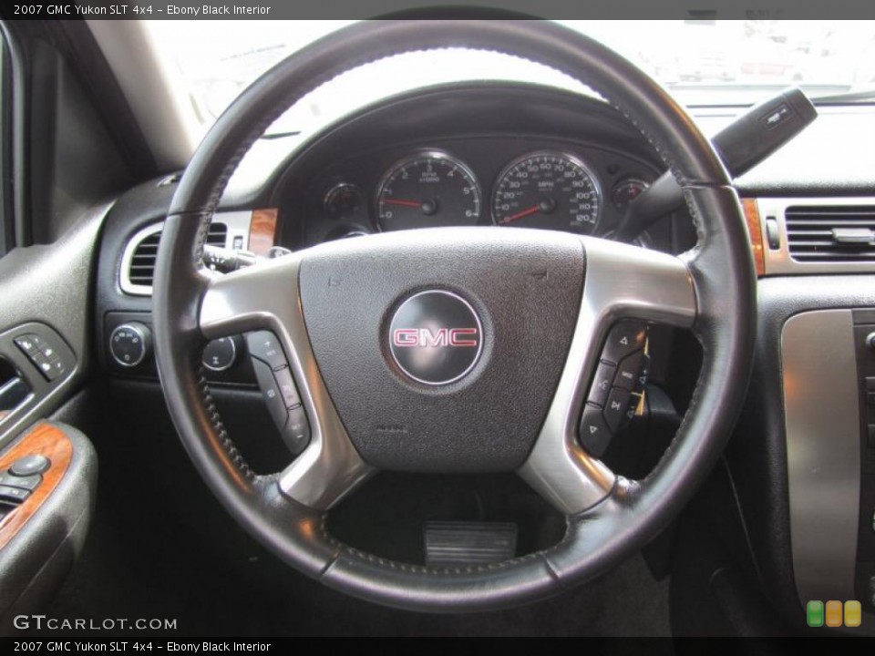 Ebony Black Interior Steering Wheel for the 2007 GMC Yukon SLT 4x4 #49058258